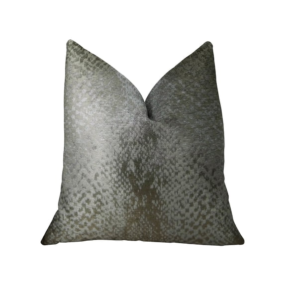 Plutus Hidden World Silver Handmade Throw Pillow