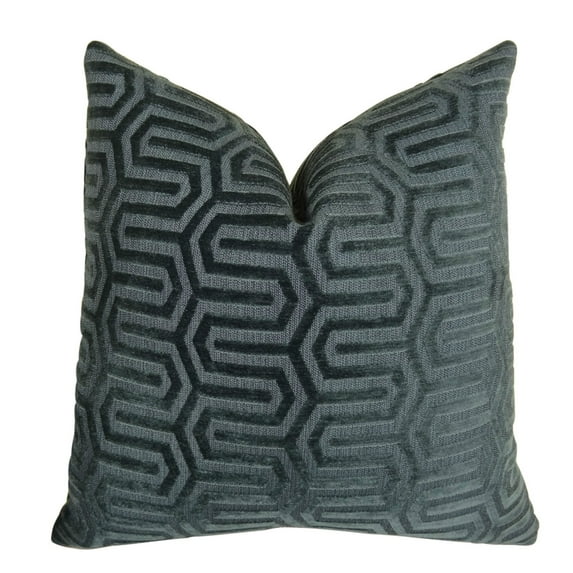 Plutus High Path Handmade Throw Pillow-Color:Gray,Size:20" x 20"