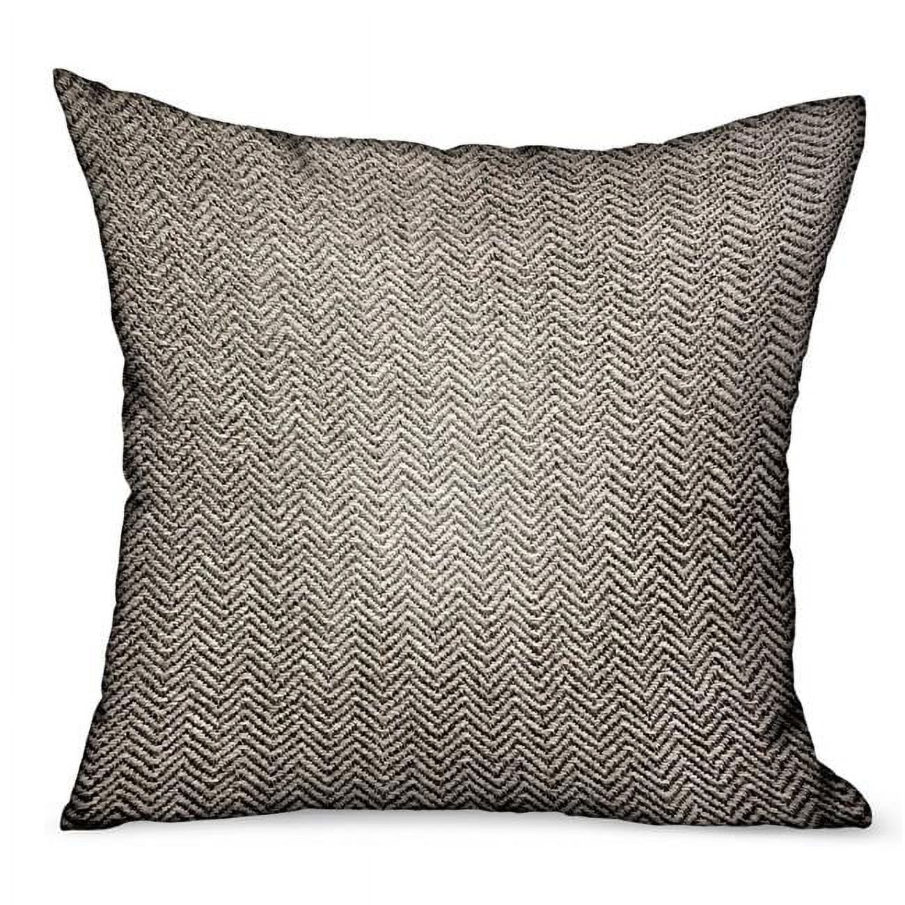 Jagged Ash Gray Chevron Sunbrella 24" Indoor/Outdoor Pillow