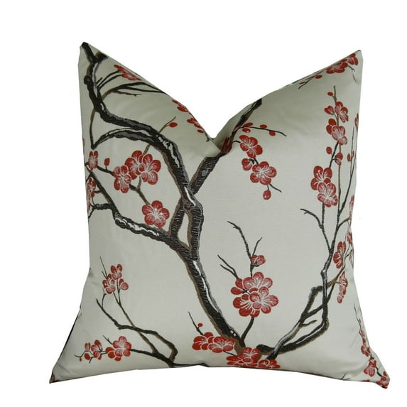 Plutus Japanese Blossom Handmade Throw Pillow-Color:Multi,Size:20" x 36"