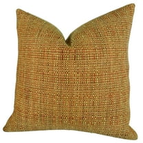 Plutus Kosoff Paprika Handmade Throw Pillow - Orange & Mint - 12 x 20 in.