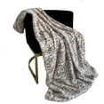 thumbnail image 1 of Plutus Light Brown Luxe Lash Faux Fur Luxury Throw Blanket, 1 of 3