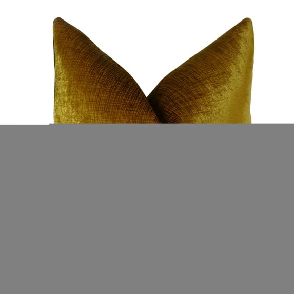 Plutus Lumiere Bronze Handmade Throw Pillow - Gold - 24 x 24 in.