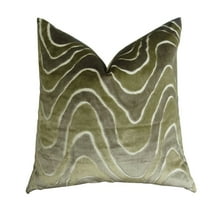Plutus Lush Wave Handmade Throw Pillow-Color:Multi,Size:12" x 20"