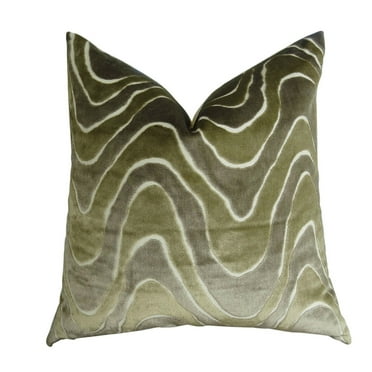 Plutus Lush Wave Handmade Throw Pillow-Color:Multi,Size:12" x 20"