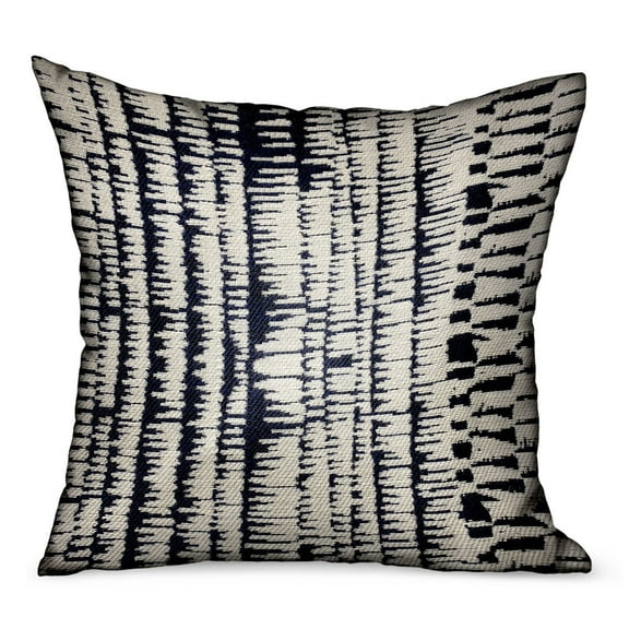 Plutus Brands Radiant Beryl Blue Abstract Luxury Outdoor/Indoor Throw Pillow
