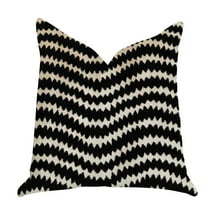 Plutus Luxury Throw Pillow (Black Mixed Variety) (Pack of 1)