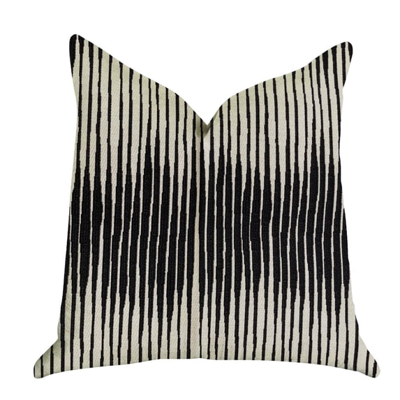 Plutus Luxury Throw Pillow (Black Mixed Variety)