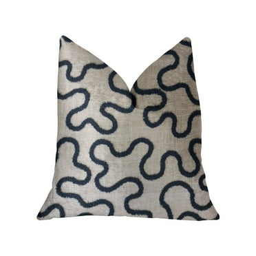 Plutus Luxury Throw Pillow (Blue Mixed Variety 1)