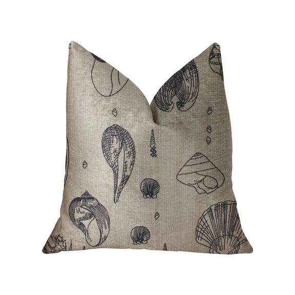 Plutus Luxury Throw Pillow (Blue Mixed Variety 1)