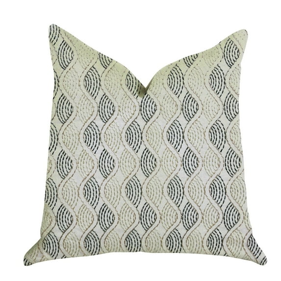 Plutus Luxury Throw Pillow (Blue Mixed Variety 2)