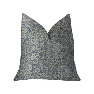 Plutus Luxury Throw Pillow (Blue Mixed Variety 3)