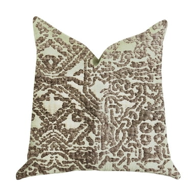 Plutus Luxury Throw Pillow (Brown Mixed Variety 1)