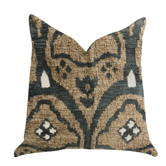 Plutus Luxury Throw Pillow (Brown Mixed Variety 1)