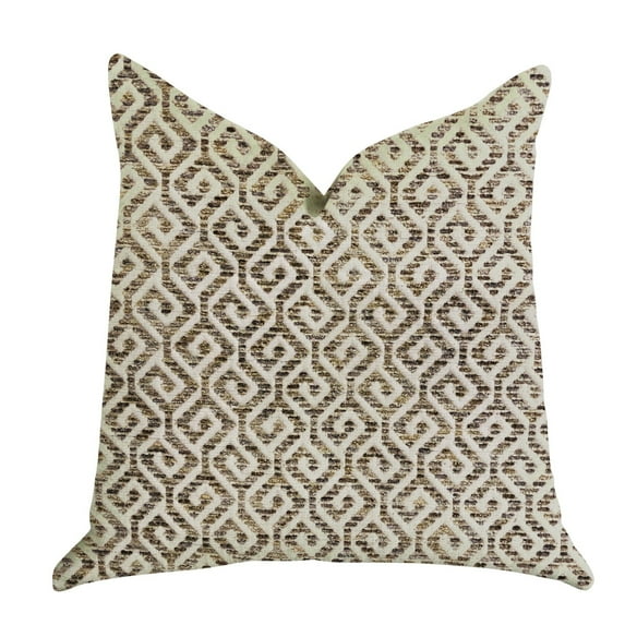 Plutus Luxury Throw Pillow (Brown Mixed Variety 1)