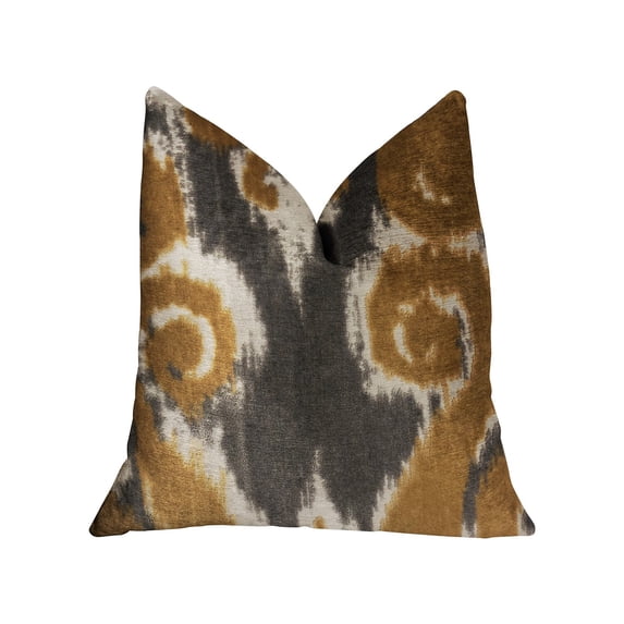 Plutus Luxury Throw Pillow (Gold Mixed Variety)