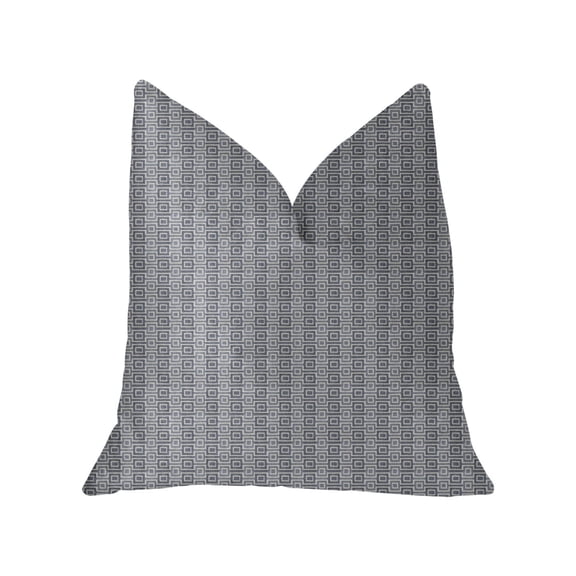 Plutus Luxury Throw Pillow (Gray Mixed Variety 1)