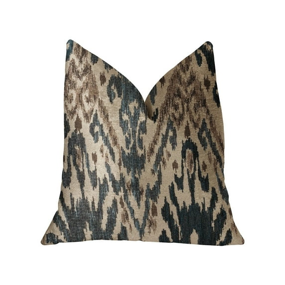Plutus Luxury Throw Pillow (Green Mixed Variety 1)