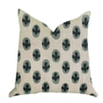 thumbnail image 1 of Plutus Cacti Pear in Green and Beige Color Luxury Throw Pillow - Double sided 18" x 18", 1 of 3