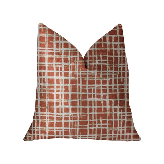 Plutus Luxury Throw Pillow (Orange Mixed Variety)