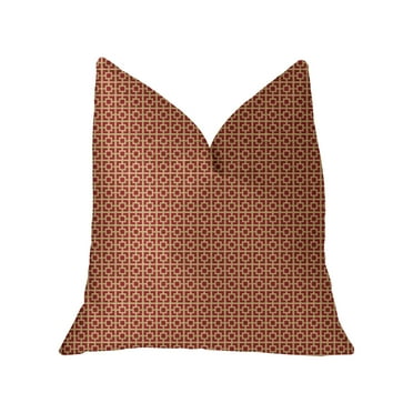 Plutus Luxury Throw Pillow (Red Mixed Variety 1)