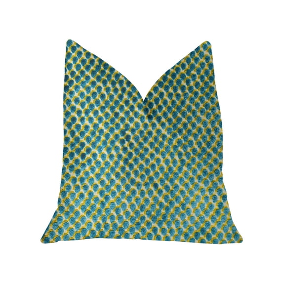 Plutus Luxury Throw Pillow (Turquoise)