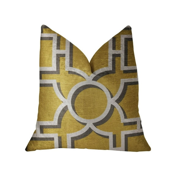 Plutus Luxury Throw Pillow (Yellow Mixed Variety) (Pack of 1)