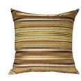 thumbnail image 1 of Plutus Macedonia Gold Red and Silver Handmade Luxury Pillow 16"L x16"W, 1 of 3