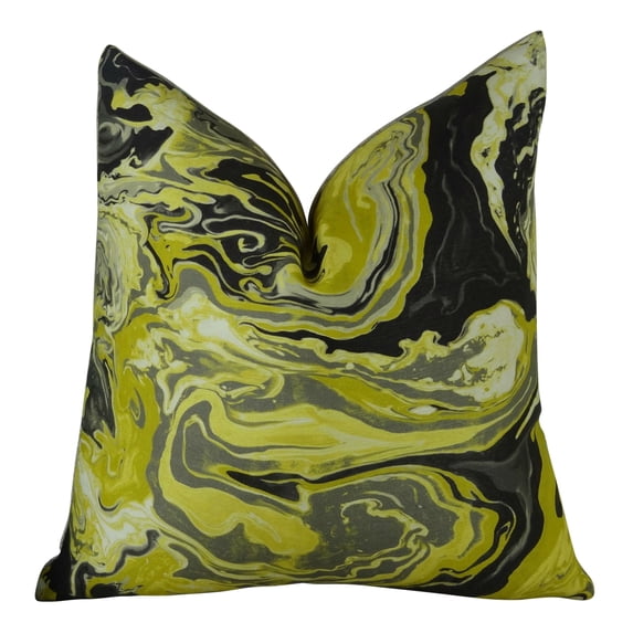 Plutus Full Stripe Handmade Throw Pillow, (22" x 22")