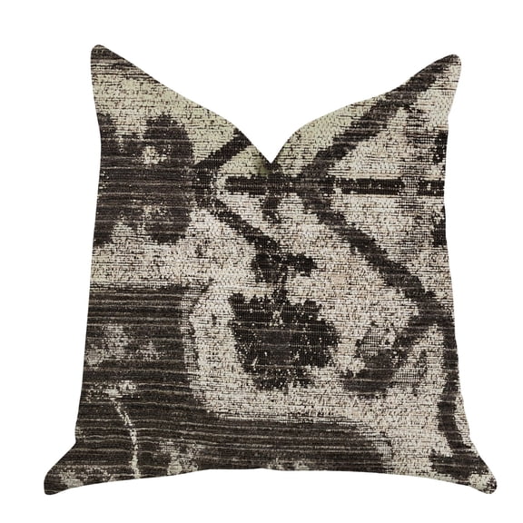 Plutus Metro Pulse Beige and Grey Tones Throw Pillows 24"L x24"W
