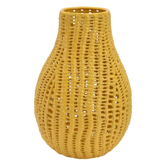 Plutus Brands Vase in Yellow Porcelain