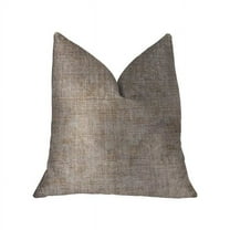 Plutus  Monroe Bisque Beige Luxury Throw Pillow - 24 x 24 in.