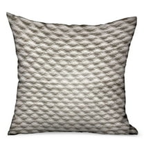 Plutus Brands Monroe Bisque Brown Dobby Luxury Outdoor/Indoor Throw Pillow