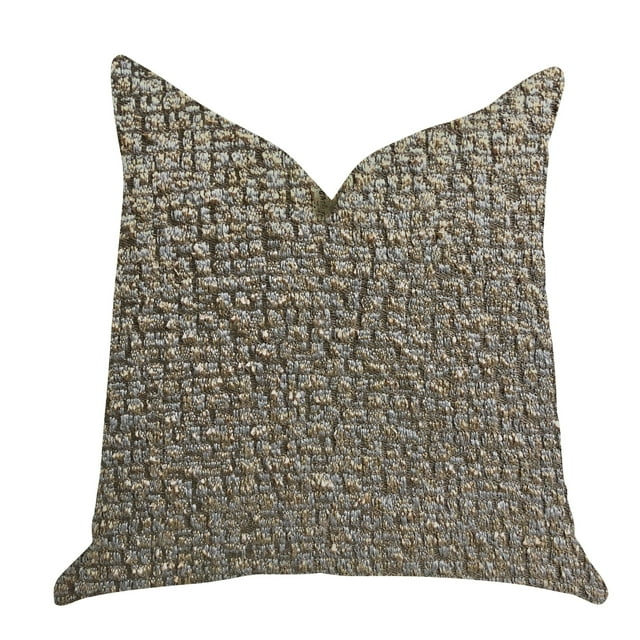 Plutus Moondust Radiance Luxury Throw Pillow in Gold Leaf 20"L x30"W