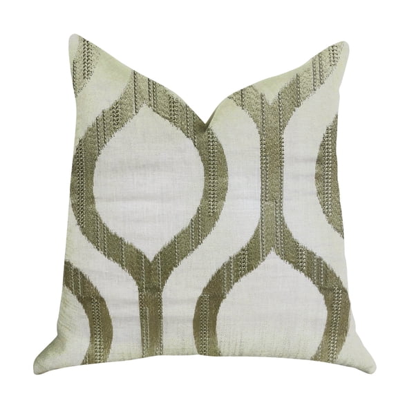 Plutus Morrocan Villa Light Grass Luxury Throw Pillow 24"L x24"W