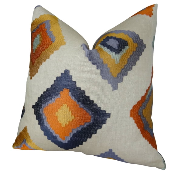 Plutus Native Trail Cayenne Handmade Throw Pillow, (26" x 26")