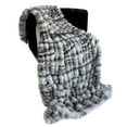 thumbnail image 1 of Plutus Off White Sherpa Faux Fur Luxury Throw Blanket, 1 of 3