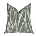 thumbnail image 1 of Plutus PB11396-2026-DP Glacier Handmade Throw Pillow, Gray, Silver & Ivory - 20 x 26 in., 1 of 4