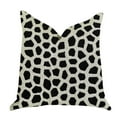 thumbnail image 1 of Plutus Dark Jewels Luxury Throw Pillow in Black and White 20"L x30"W, 1 of 3