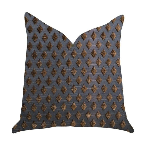 Plutus PBRA1407-2424-DP Hidden Treasures Luxury Throw Pillow in Brown & Black Tones, 24 x 24 in.