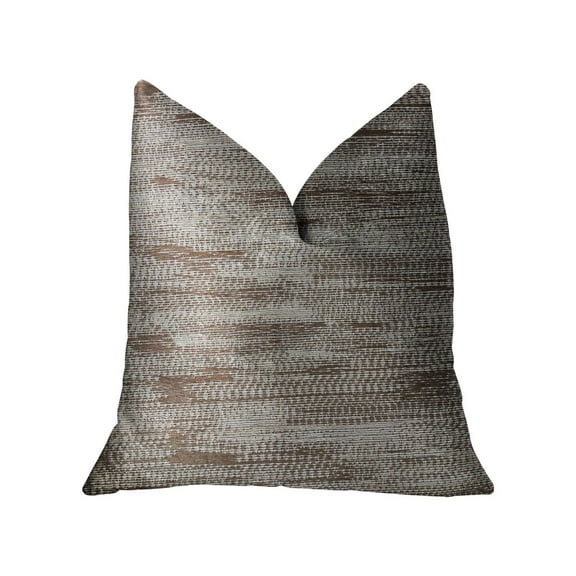 Plutus PBRA2207-2222-DP Pretty Oasis Brown Luxury Throw Pillow, 22 x 22 in.