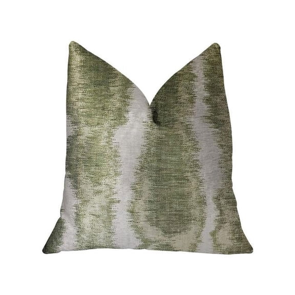 Plutus PBRA2288-1220-DP Green Haven Green & Beige Luxury Throw Pillow, 12 x 20 in.