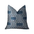 thumbnail image 1 of Plutus PBRAZ207-2020-DP Argyle Square Blue & White Handmade Luxury Pillow, 20 x 20 in., 1 of 3