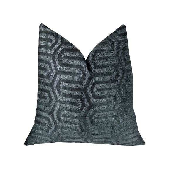 Plutus PBRAZ384-1220-DP Lombard Street Gray Handmade Luxury Pillow, 12 x 20 in.