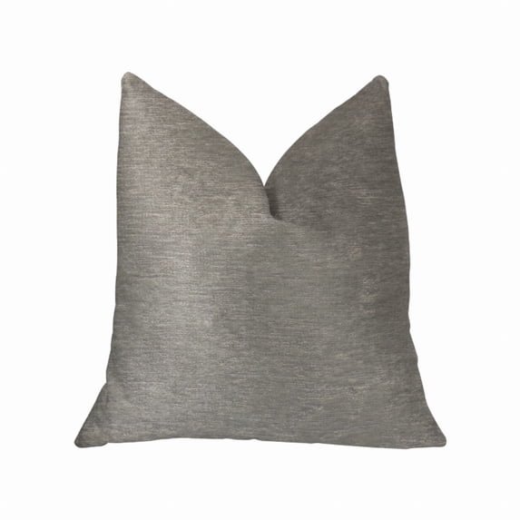 Plutus Pearly Shell Velvet Cream and Ivory Luxury Throw Pillow