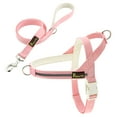 thumbnail image 1 of Plutus Pet Cotton Dog Harness and Leash Set, Reflective and Soft Padded, Pink, L, 1 of 8