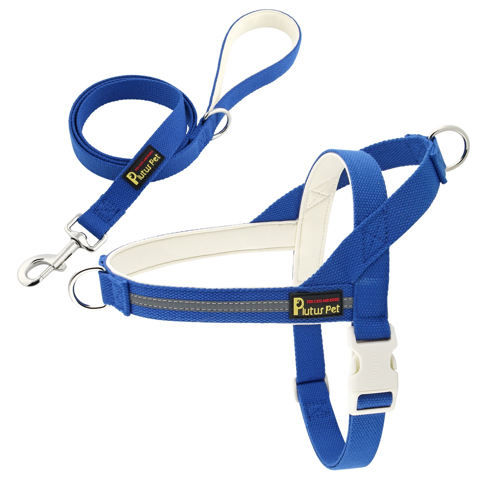 PLUTUS PET Retrieverleine Mit Anti-Erstickung – 2 Gepolsterte Griffe, Reflektierend Für Große Hunde