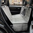 thumbnail image 1 of Plutus Pet Dog Car Seat Cover for Back Seat with Side Flaps and Mesh Window, Waterproof Anti-Scratch Nonslip Dog Hammock for Cars, Trucks and SUVs, Gray, 1 of 7