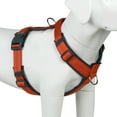 thumbnail image 1 of Plutus Pet Dog Harness, Adjustable Nylon Harness with Soft Padding, Reflective and Heavy Duty Dog Harness for Small, Medium, Large Dogs(Orange, M), 1 of 9