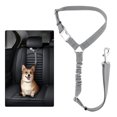 thumbnail image 1 of Plutus Pet Dog Seat Belt for Car Headrest, Reflective and Adjustable with Bungee for Small Medium Large Dogs and Cats, Gray, 1 of 7